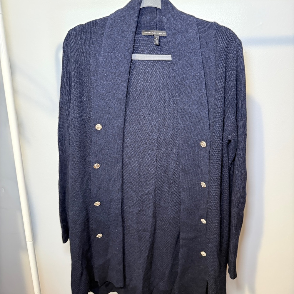 White House Black Market Dark Blue Cardigan